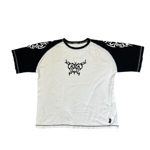 VTG‎ Y2k grunge jet band tee shirt white black streetwear